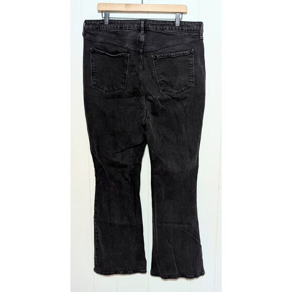 Old Navy Jeans Womens 18 Black Higher High Rise Flare Secret Smooth Pocket Denim - Picture 2 of 8